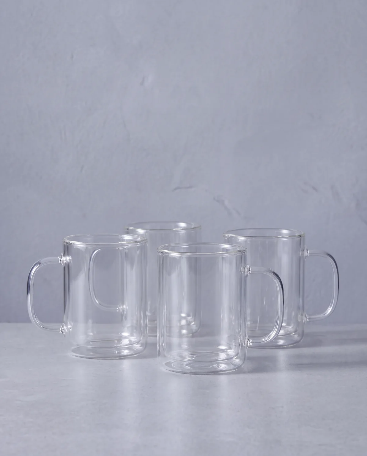 Glass Coffee Mug Bundle, 4-part set