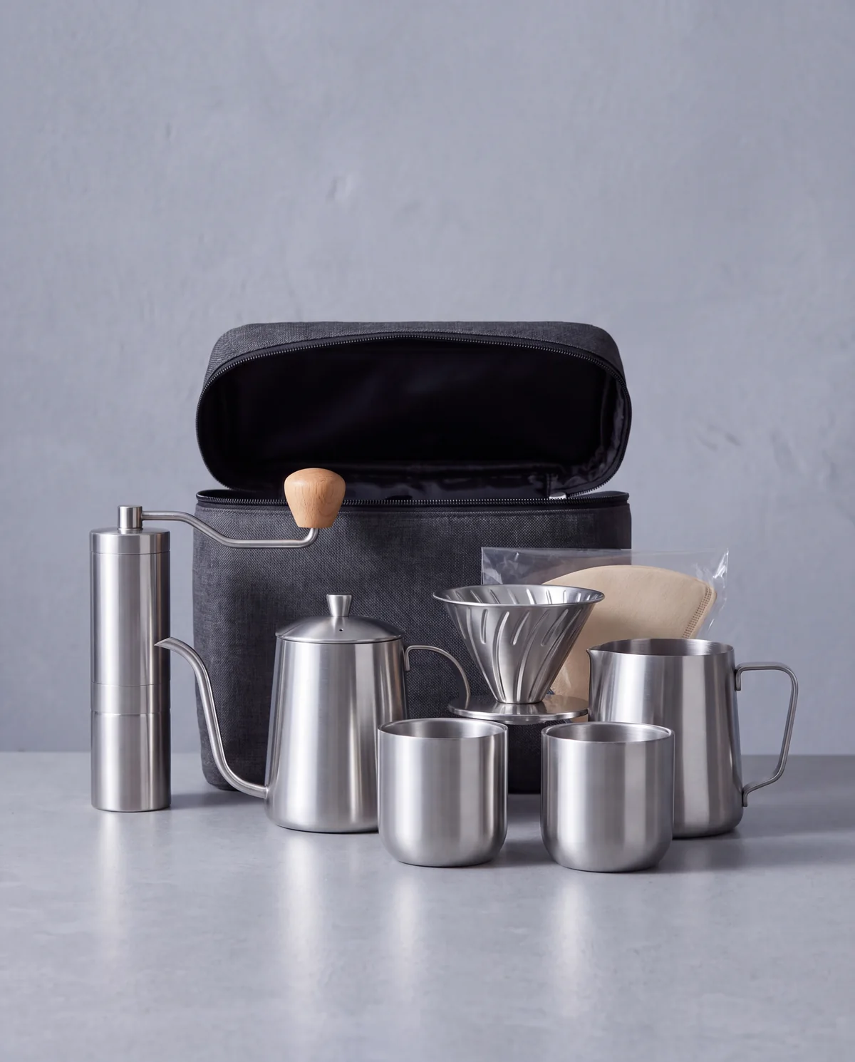 Outdoor Grind and Brew Set, 8-part set
